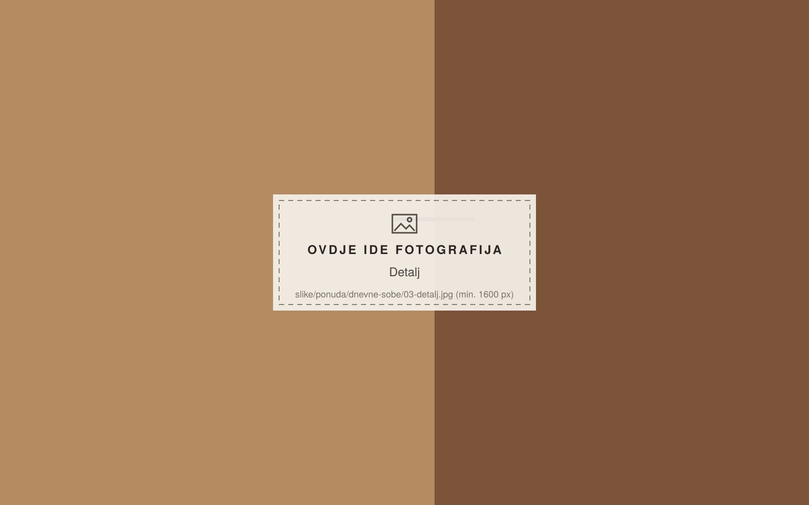 Dnevne sobe, detalj materijala, Okvir Studio