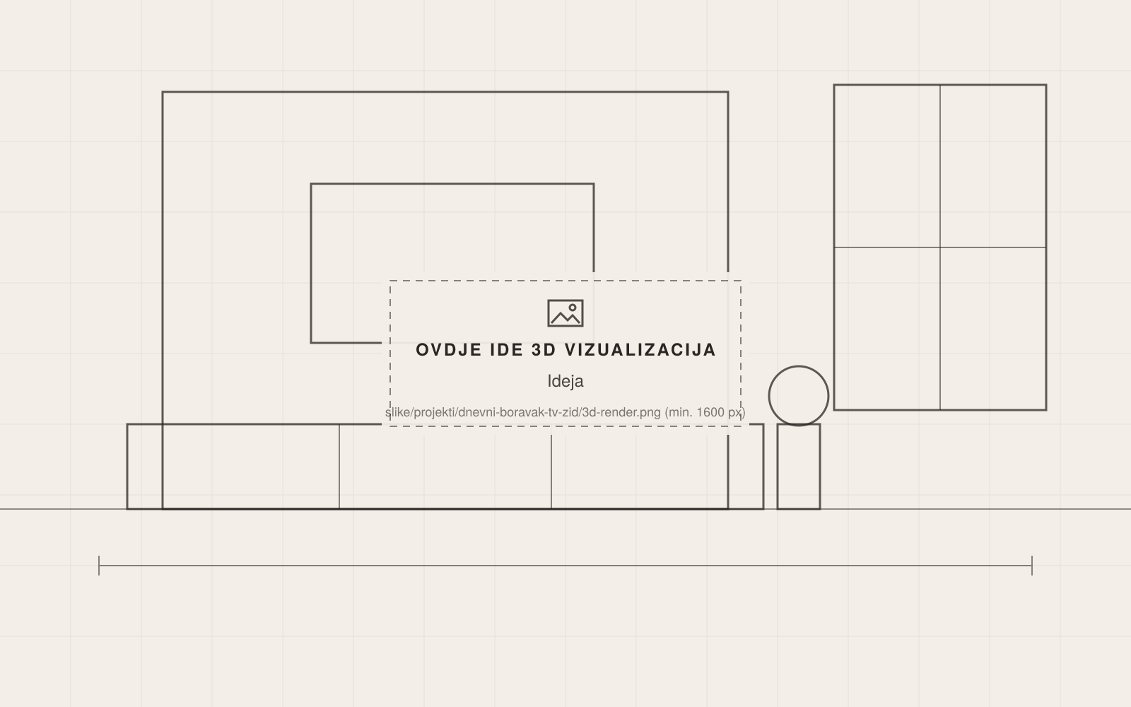 3D vizualizacija, 3D vizualizacija i fotografija realizovanog prostora, Okvir Studio