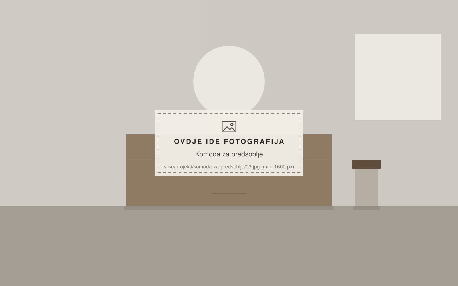 Komoda za predsoblje, fotografija 3, Okvir Studio