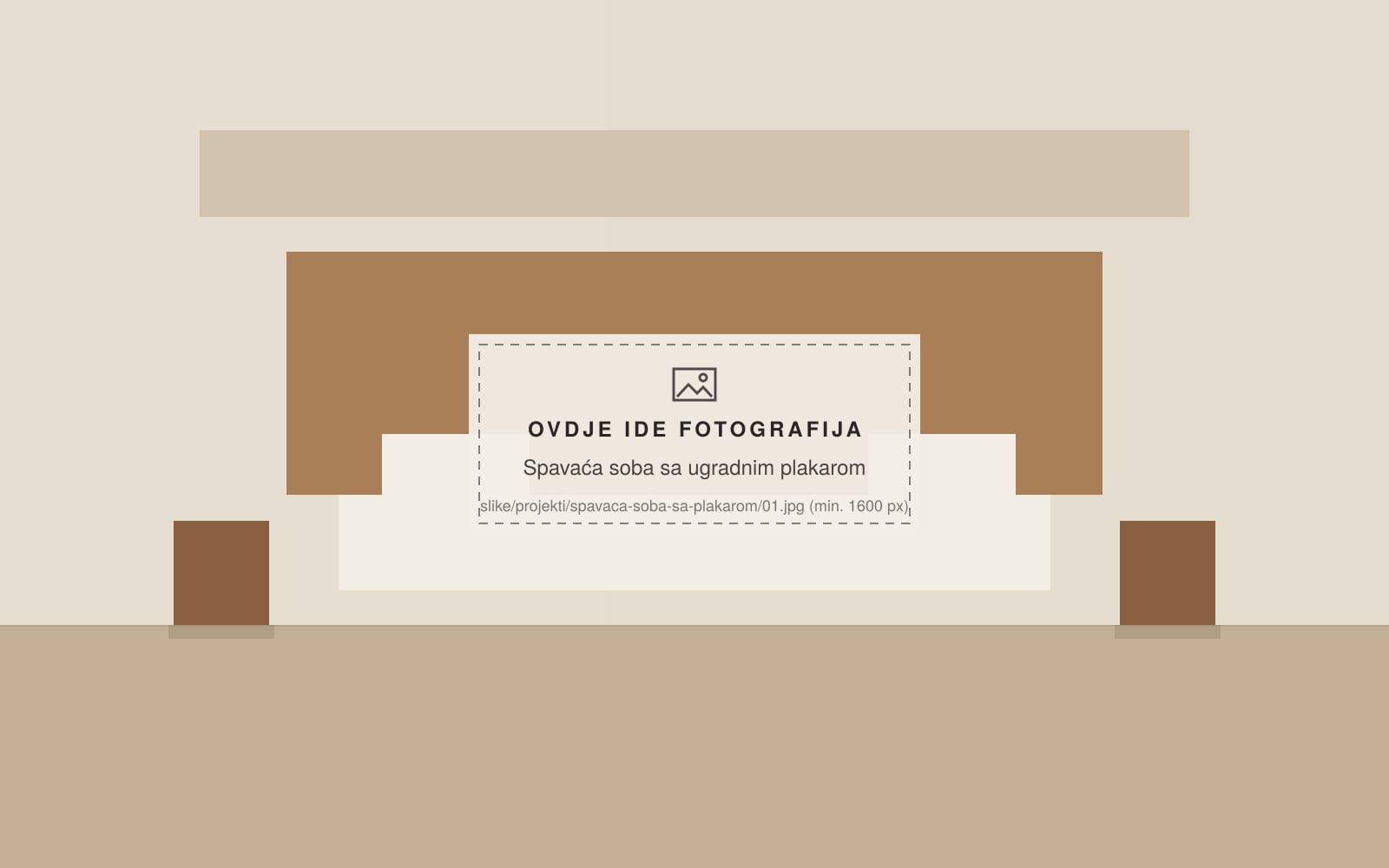Spavaća soba sa ugradnim plakarom, fotografija 1, Okvir Studio