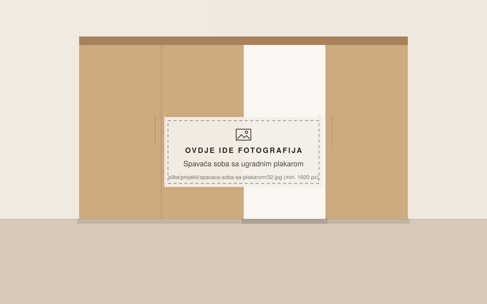 Spavaća soba sa ugradnim plakarom, fotografija 2, Okvir Studio