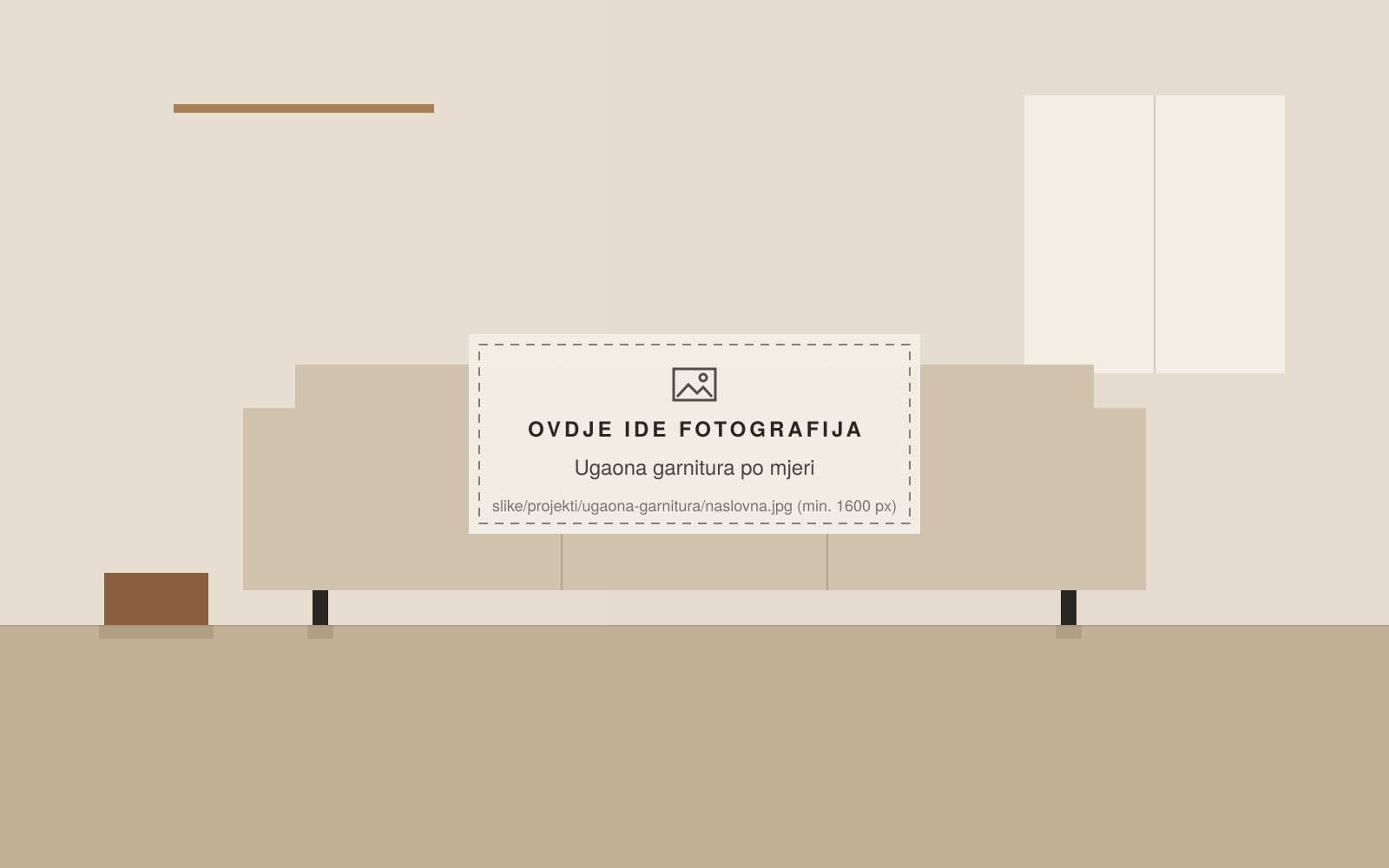 Ugaona garnitura po mjeri, Tapacirani namještaj, Okvir Studio